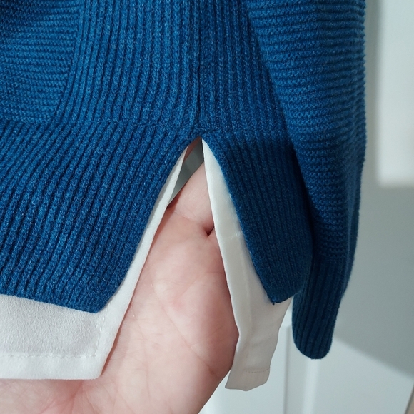 Hilary Radley Blue Crew Neckline Long Sleeve Sweater in Size XL - Picture 11 of 14